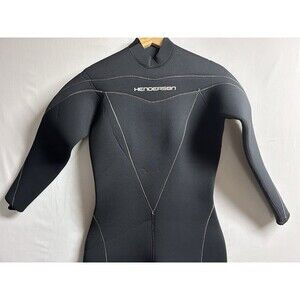 Used Henderson 7mm Women's Thermoprene Back Zip Wetsuit, Black, Size 10 A870WB